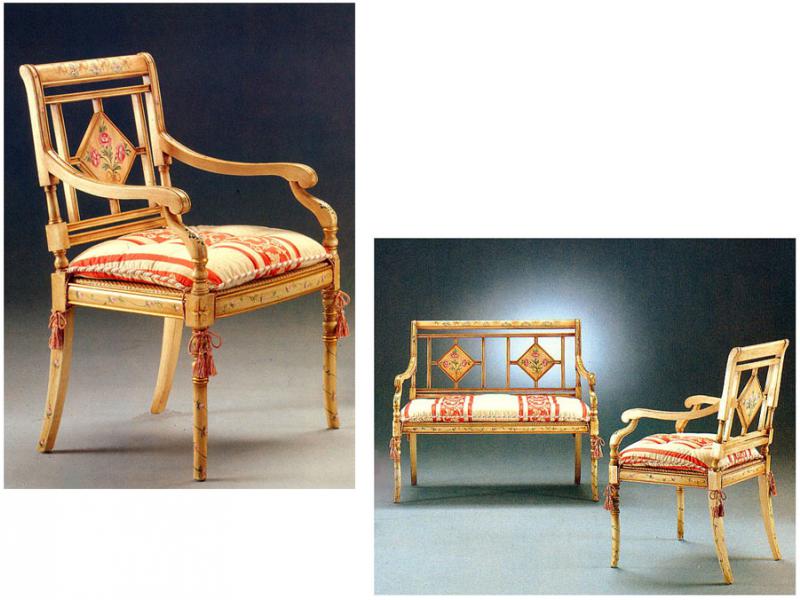 Poltroncina e divanetto in stile provenzale  Rombo